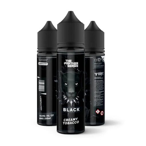 DR VAPE THE PANTHER SERIES BLACK (CREAMY TOBACCO) 60ML NICOTINE 3MG