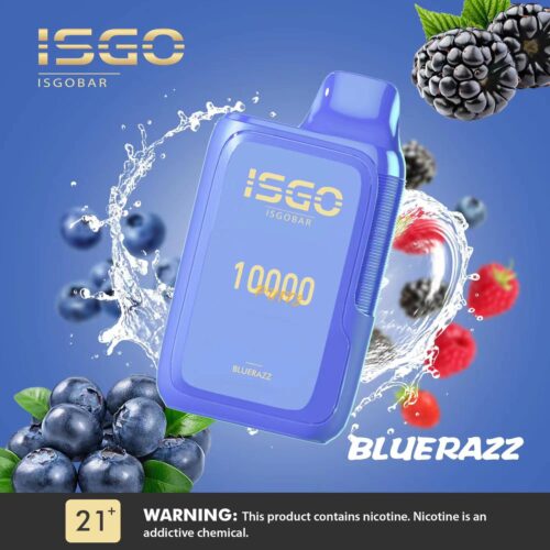 ISGO BAR 10000 Puffs DISPOSABLE VAPE Blue Razz