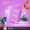 ISGO BAR 10000 Puffs DISPOSABLE VAPE Strawberry Grape Energy