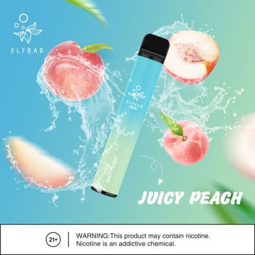 Elf Bar 2600 Puffs Juicy Peach 20mg Disposable In UAE