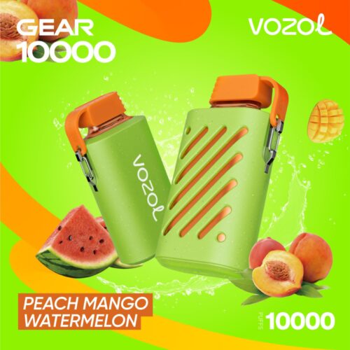 VOZOL GEAR 10000 DISPOSABLE Vape PEACH MANGO WATERMELON