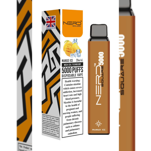 Nerd Square 5000 Puffs MANGO ICE - Disposable