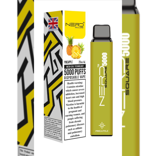 Nerd Square 5000 Puffs PINEAPPLE- Disposable