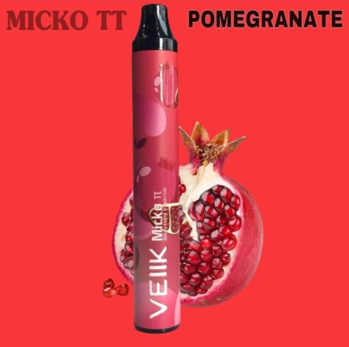 Veiik 800 Puffs Micko Mega Pomegranate Disposable Vape – 35mg