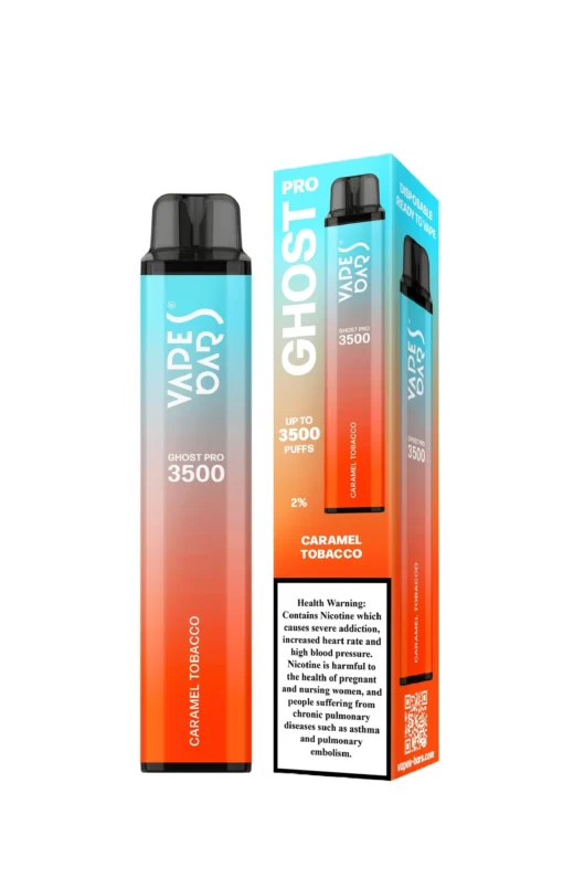 Vapes Bars GHOST PRO 3500 PUFFS CARAMEL TOBACCO