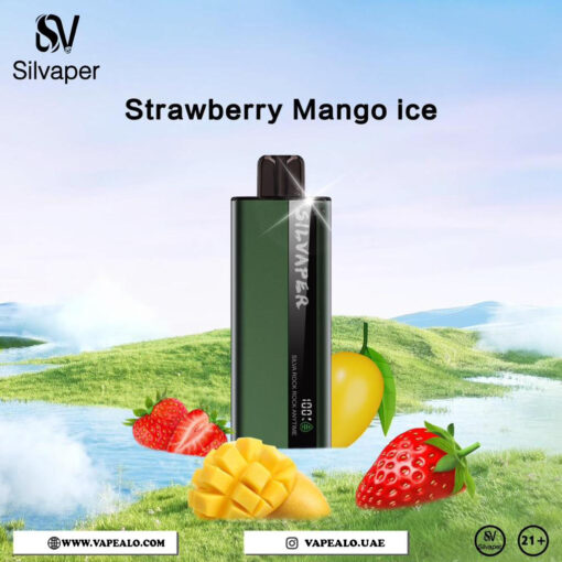 SILVAPER - SILVA ROCK 10000 PUFFS 50MG STRAWBERRY MANGO ICE