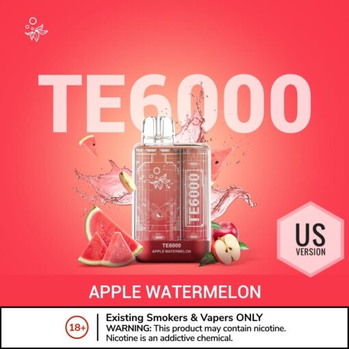 ELFBAR TE6000 Disposable Vape 6000 Puffs APPLE WATERMELON