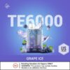 ELFBAR TE6000 Disposable Vape 6000 Puffs GRAPE ICE