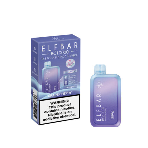 ELFBAR BC10000 Disposable Vape 10000 Puffs Grape Cherry