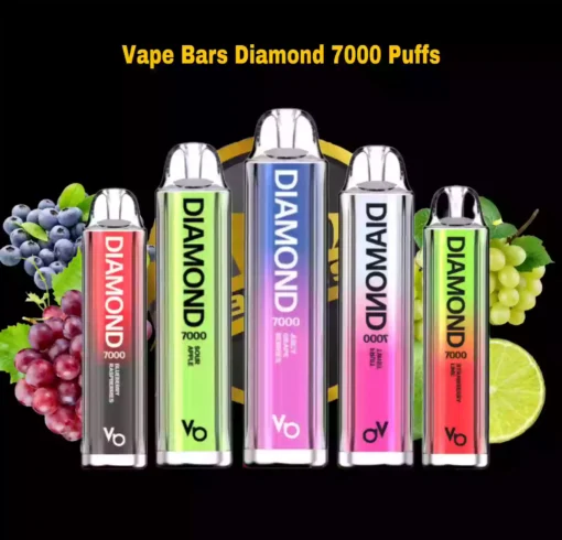 New ADD TO WISHLIST Vapes Bars Diamond 2% Nicotine 7000 Puffs