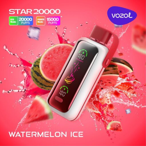 VOZOL STAR 20000 PUFFS 5% NICOTINE WATERMELON ICE