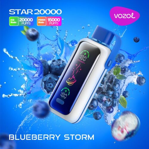 VOZOL STAR 20000 PUFFS 5% NICOTINE BLUEBERRY STORM