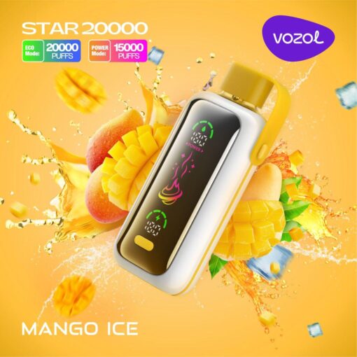 VOZOL STAR 20000 PUFFS 5% NICOTINE MANGO ICE