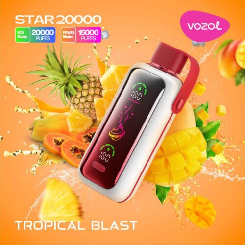 VOZOL STAR 20000 PUFFS 5% NICOTINE TROPICAL BLAST