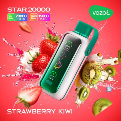 VOZOL STAR 20000 PUFFS 5% NICOTINE STRAWBERRY KIWI