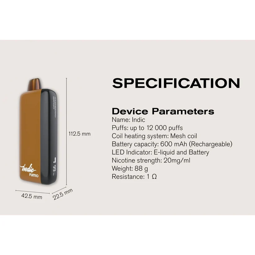 Watermelon ice Fummo Indic 12000 puffs 2% In Vapealo - Image 3