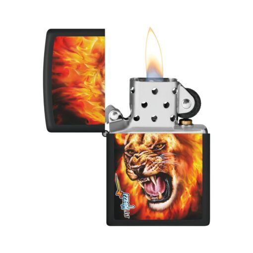 Mazzi Flame Lion Zippo Lighter