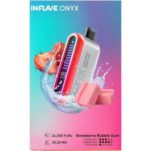 INFLAVE ONYX STRAWBERRY BUBBLE GUM