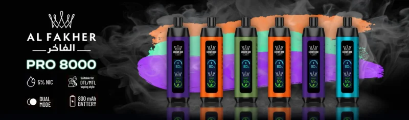 AL FAKHER CROWN BAR PRO 8000 PUFFS