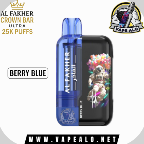 Crown Bar Ultra Berry Blue by Al Fakher 25000 puffs in Dubai