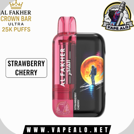 Crown Bar Ultra Strawberry Cherry Al Fakher 25000 Puffs In Dubai UAE