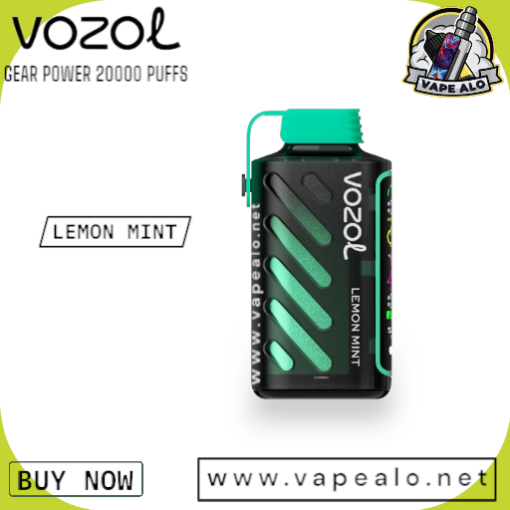 vozol gear power 20000 puffs lemon mint flavor vape uae
