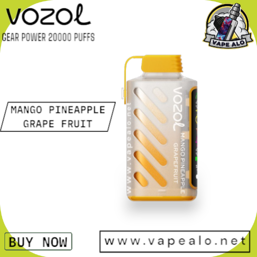 vozol gear power 20000 puffs mango pineapple grapefruit vape flavor dubai