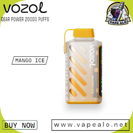 vozol gear power 20000 puffs mango ice flavor disposable vape uae