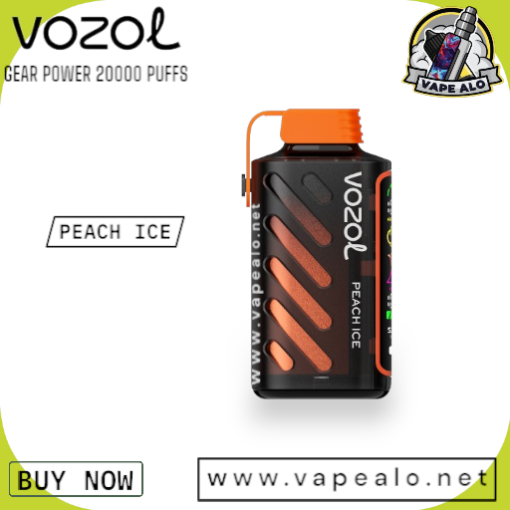 vozol gear power 20000 puffs peach ice vape flavor uae