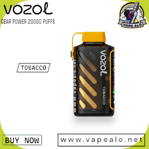 vozol gear power 20000 puffs tobacco flavor disposable vape dubai