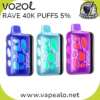 Vozol Rave Disposable Vape 50mg In Dubai UAE Vape Alo