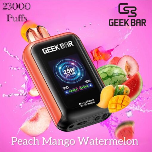 Geek Bar Watt 23000 Peach Mango Watermelon – Tropical Disposable Vape UAE