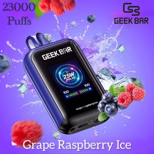 Geek Bar Watt 23000 Grape Raspberry Ice – Mixed Berry Vape UAE