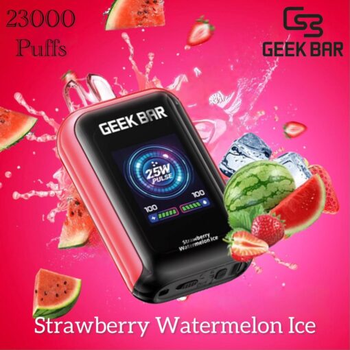 Geek Bar Watt 23000 Strawberry Watermelon Ice – Sweet & Cool Vape UAE