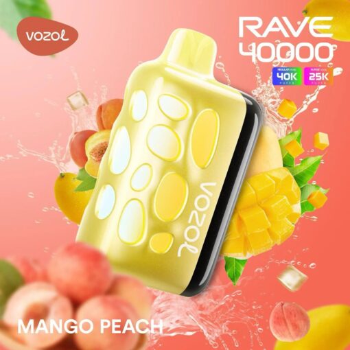 Vozol Rave Mango Peach Disposable Vape 50mg In Dubai UAE Vape Alo