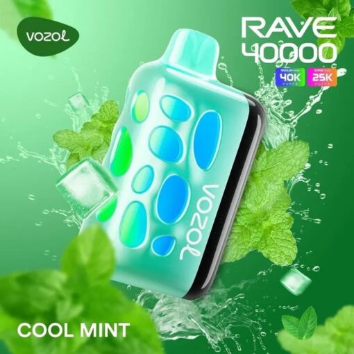 Vozol Rave Cool Mint Disposable Vape 50mg In Dubai UAE Vape Alo
