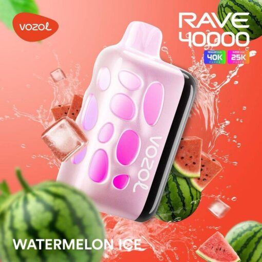 Vozol Rave Watermelon Ice Disposable Vape 50mg In Dubai UAE Vape Alo