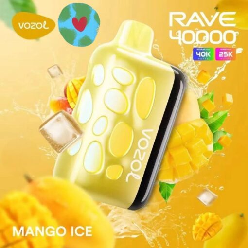Vozol Rave Mango Ice Disposable Vape 50mg In Dubai UAE Vape Alo