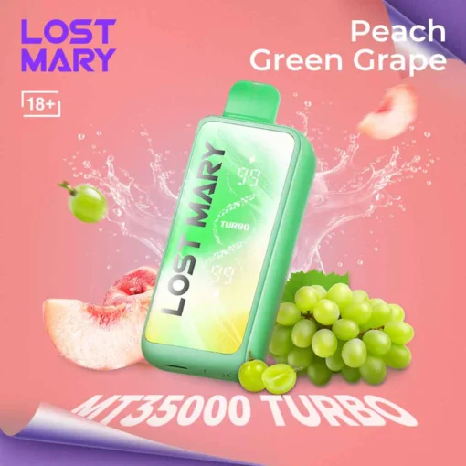 Lost Mary MT35000 Peach Green Grape Disposable Vape In Dubai UAE