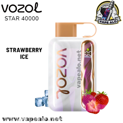 Strawberry Ice flavor Vozol Star 40000 disposable vape