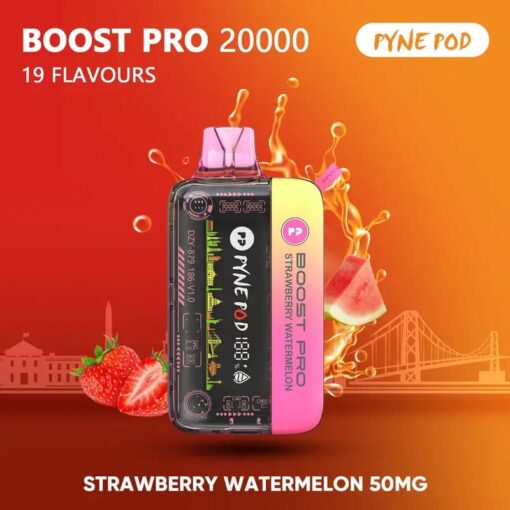 Strawberry Watermelon Pyne Pod Boost Pro 20000 Puffs Vape ALO UAE Dubai