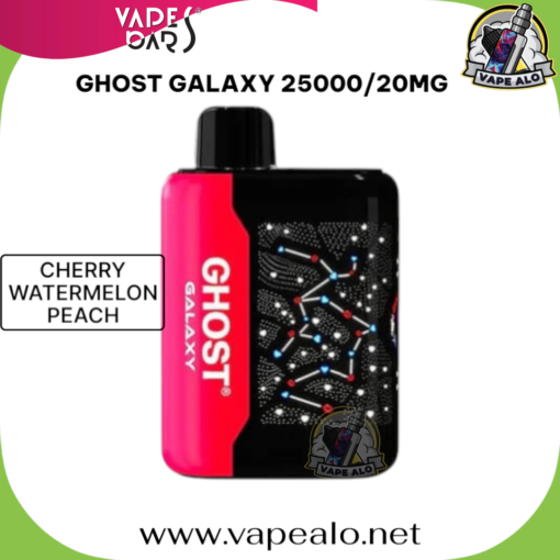 GHOST GALAXY 25000 Puffs Cherry Watermelon Peach Disposable Vape In Dubai