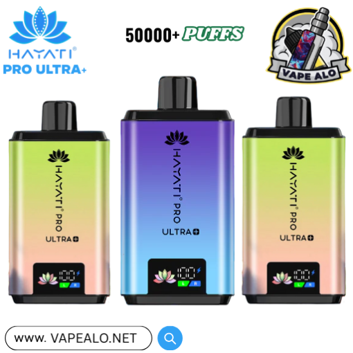 Hayati Pro Ultra S 50000 Puffs Disposable Vape in UAE – premium design with dual flavor mode