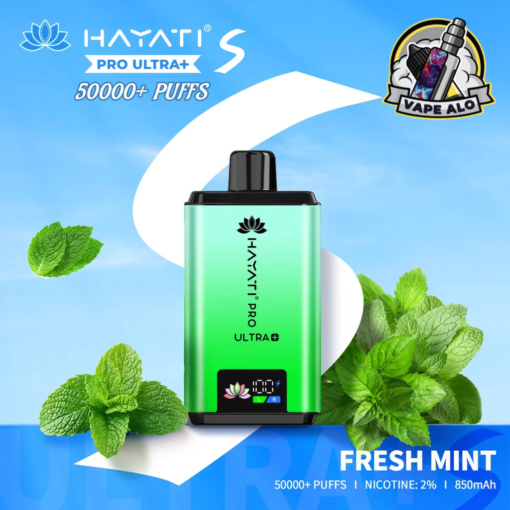 Hayati Pro Ultra S 50000 Puffs Disposable Vape in UAE – Fresh Mint