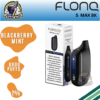 Flonq Max S 8000 Puffs Blackberry Mint Disposable Vape 2% Nicotine in Dubai UAE
